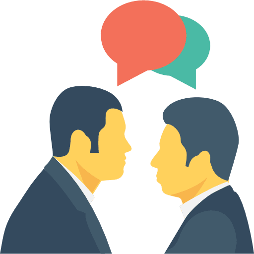 Conversation chatting communications speech icon