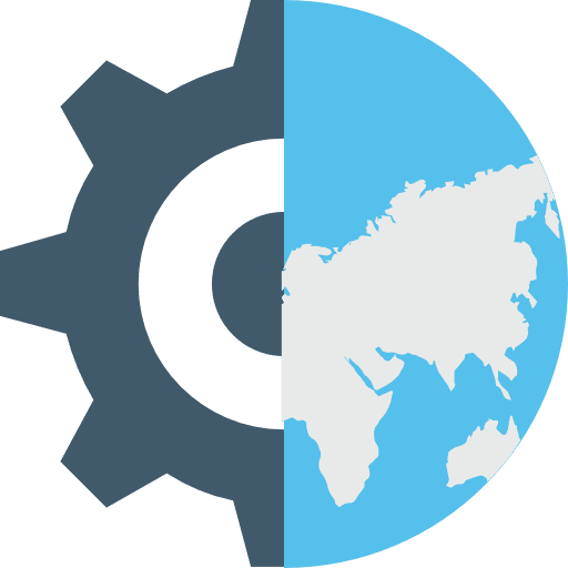 Earth globe signs earth grid globe icon