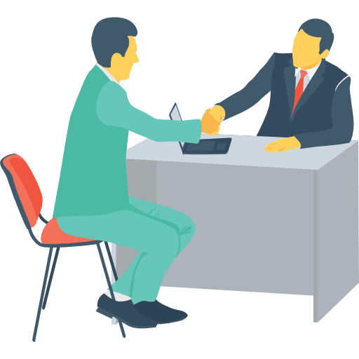 Meeting professions and jobs desk people icon