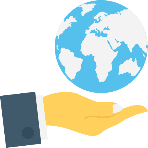 Worldwide worldwide maps and flags global icon