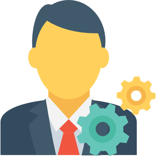 Businessman businessman settings gear icon