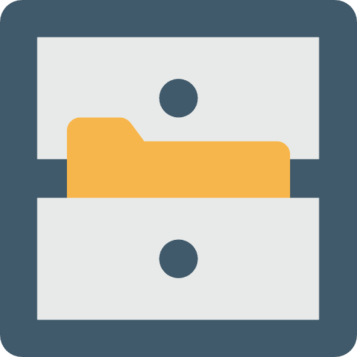 Cabinet furniture and household archive file icon