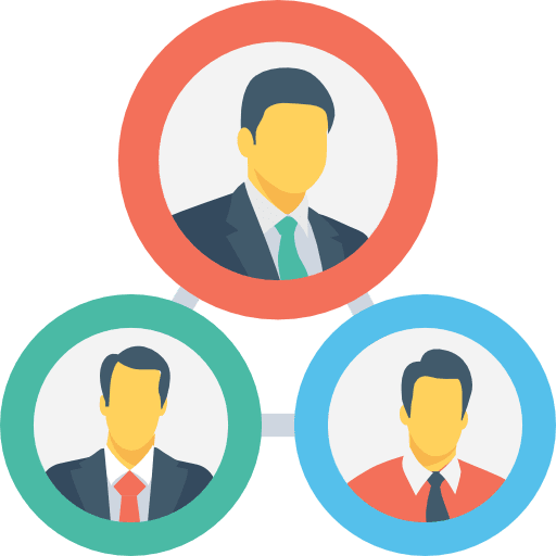 Networking businessmen connection connect icon