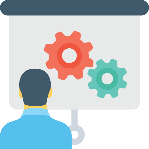 Presentation finances presentation seo and web icon