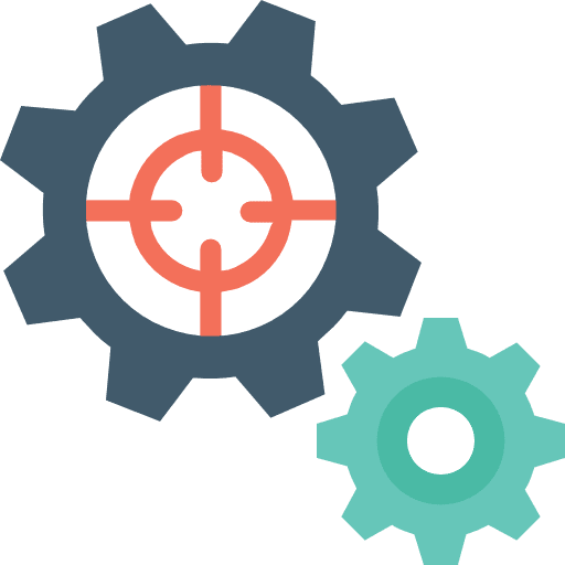 Settings gear ui cogwheel icon