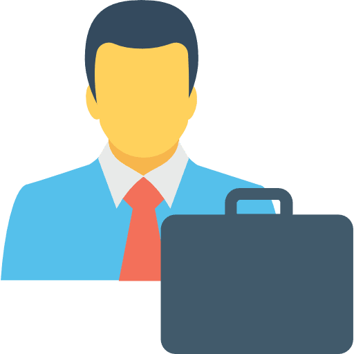 Businessman avatar employ manager icon