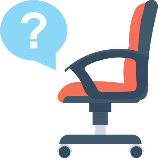 Desk chair desk chair chair seat icon