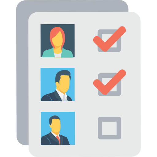 List interface tasks tick icon