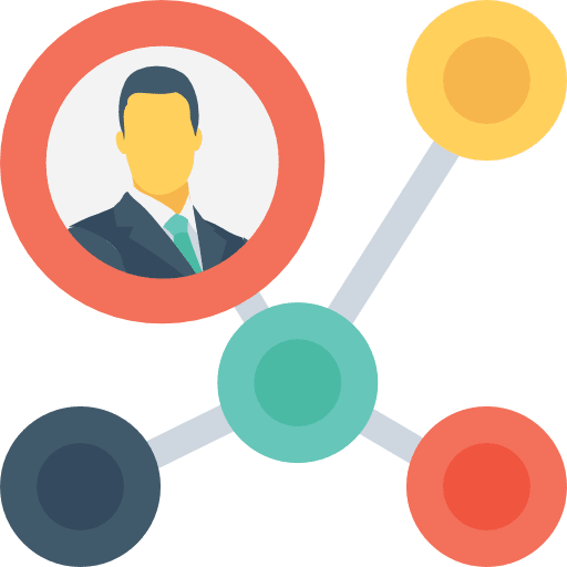 Network shapes interface share icon