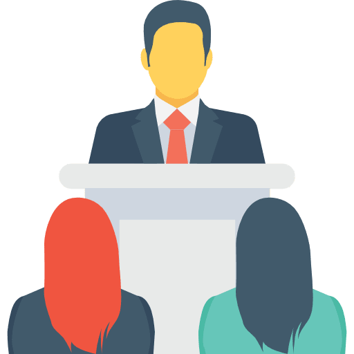 Presentation lecture presentation education icon