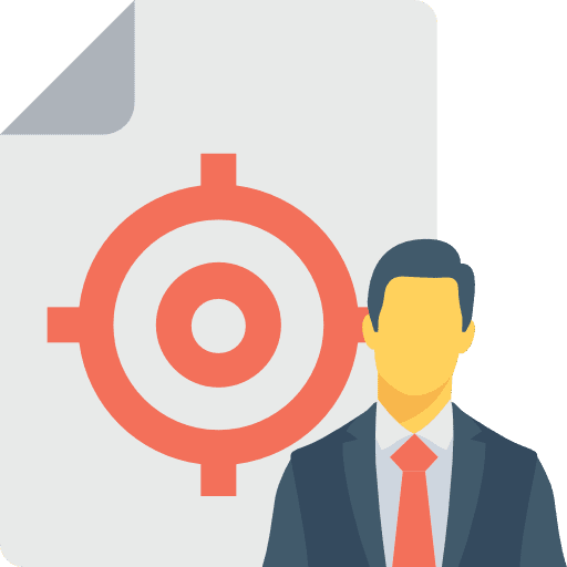 Businessman contract seo and web files and folders icon