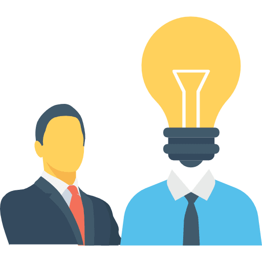 Idea business businessmen light icon