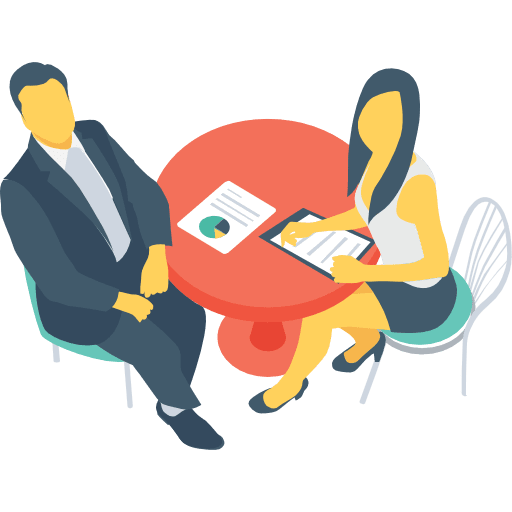 Meeting boss meeting interview icon