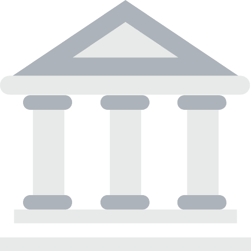 Bank bank building finance icon