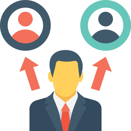 Businessman boss job people icon