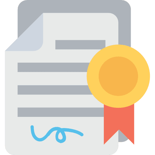 Contract contract patent business and finance icon