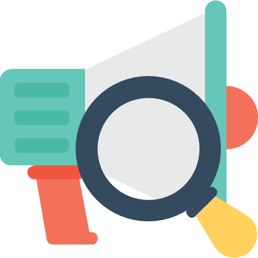 Megaphone protest promotion marketing icon