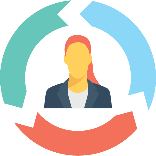 Pie chart profile user people icon