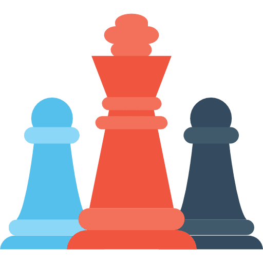Strategy chess strategy sports and competition icon