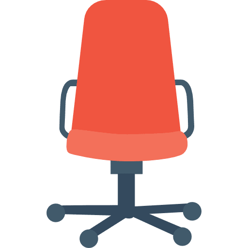 Desk chair desk chair chair furniture and household icon