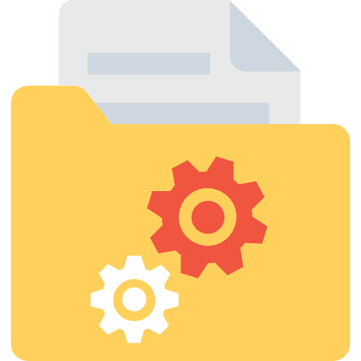 Folder file storage folder data storage icon