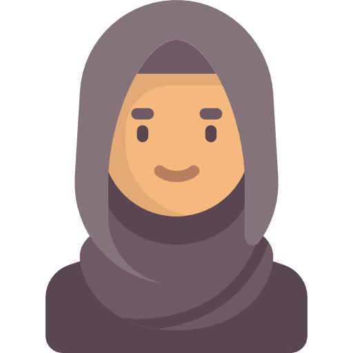 Arab woman social user muslim icon