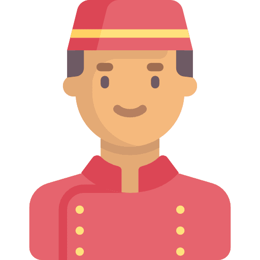 Concierge profile bellboy social icon
