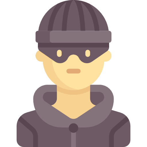 Thief social avatar burglar icon