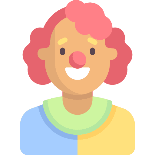 Clown profile user people icon