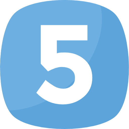 Five buttons shapes and symbols figures icon