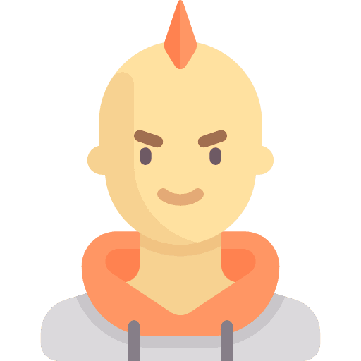 Punk user social avatar icon