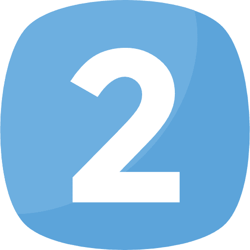 Two number numbers miscellaneous icon
