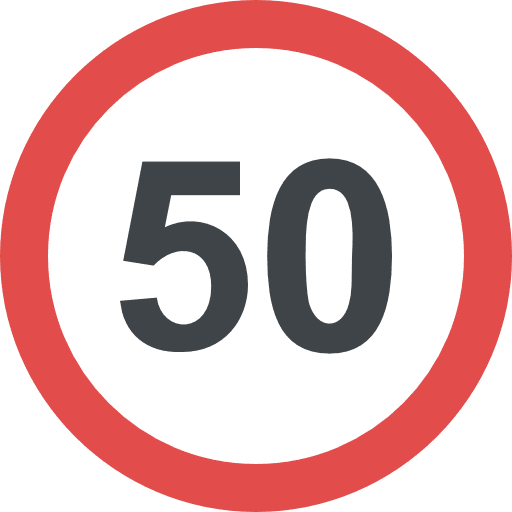 Speed limit shapes and symbols circulation signaling icon