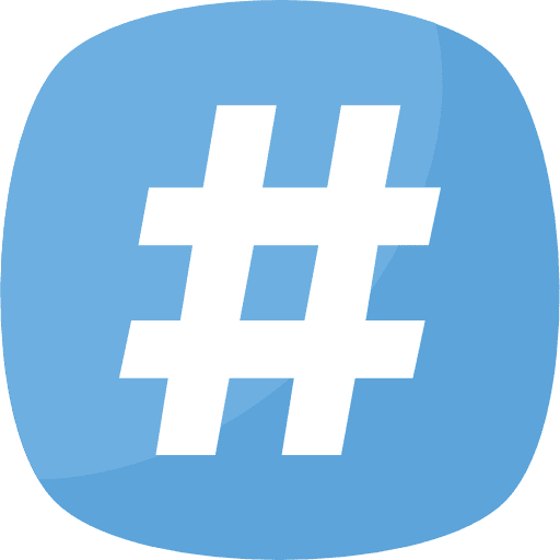 Hash pound hash key pound sign icon