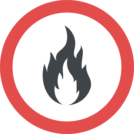 No fire no fire no fire allowed signs icon