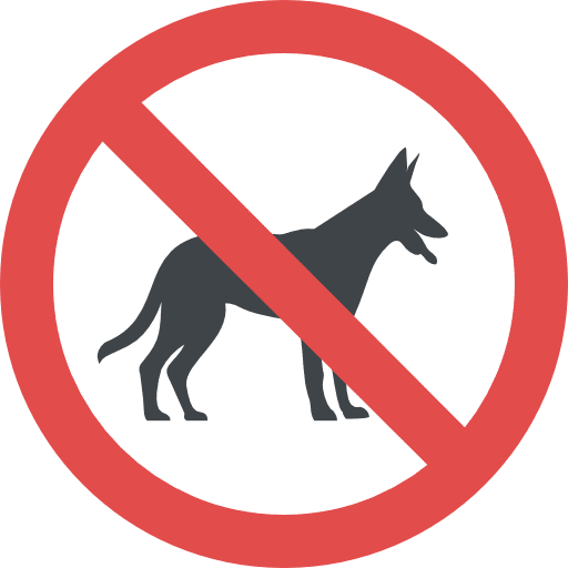No pets dog no pets not allowed icon