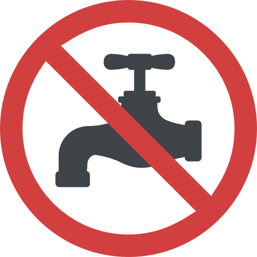 Faucet shapes and symbols droplet water icon