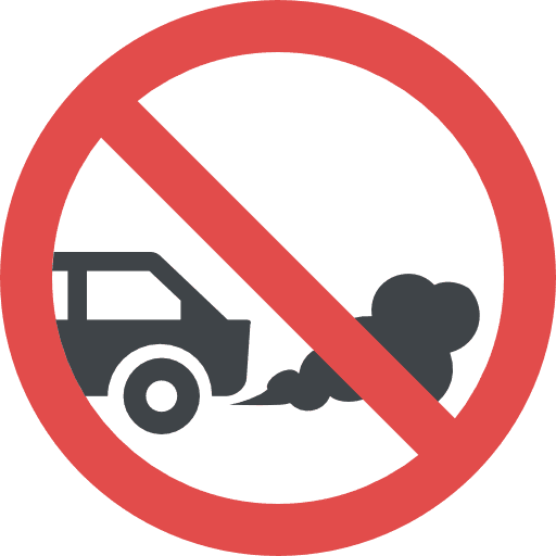 Pollution warning traffic sign signs icon