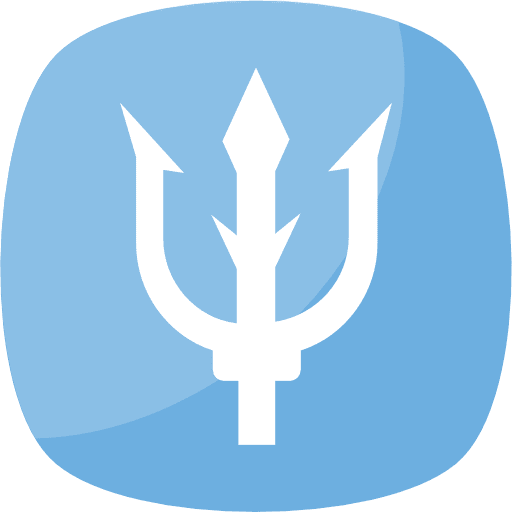 Trident abstract astrology symbol icon