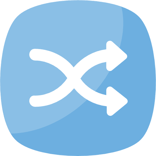 Shuffle random arrows symbols icon