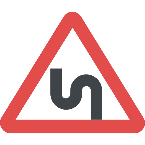 Curves road sign traffic sign signaling icon