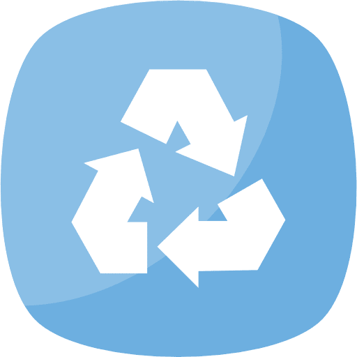 Recycling garbage tin recycle icon