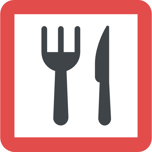 Restaurant cutlery signs food icon