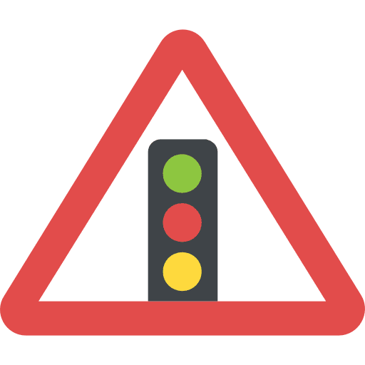 Traffic sign stop buildings traffic sign icon