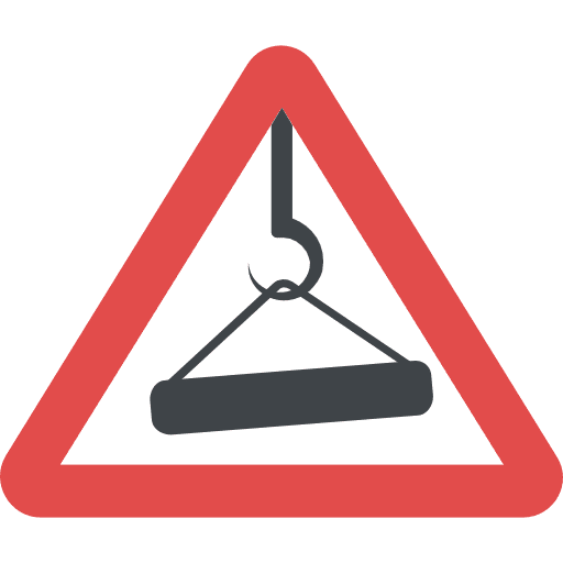 Construction wrench warning construction icon