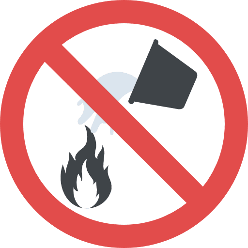 No fire flames signaling burning icon