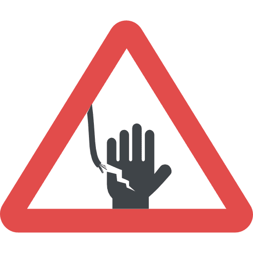 No touch prohibition no touch shapes and symbols icon