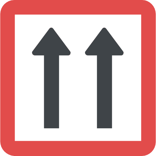 Traffic sign shapes and symbols arrow straight icon