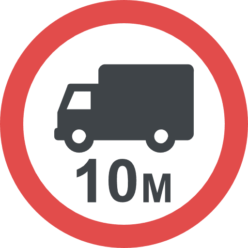 Truck road sign signs shapes and symbols icon