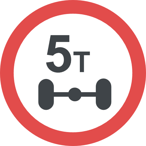 Weight circulation signaling signs icon